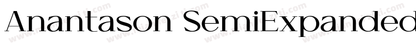 Anantason SemiExpanded Bold字体转换